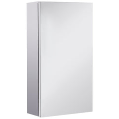 HOMCOM Stainless Steel Wall-mounted Bathroom Mirror Storage Cabinet 300mm (W)