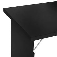 HOMCOM Folding Wall-Mounted Drop-Leaf Table, Convertible Wall Table With Chalkboard and Storage Shelf, Multifunctional Floating Desk for Home Office, Black