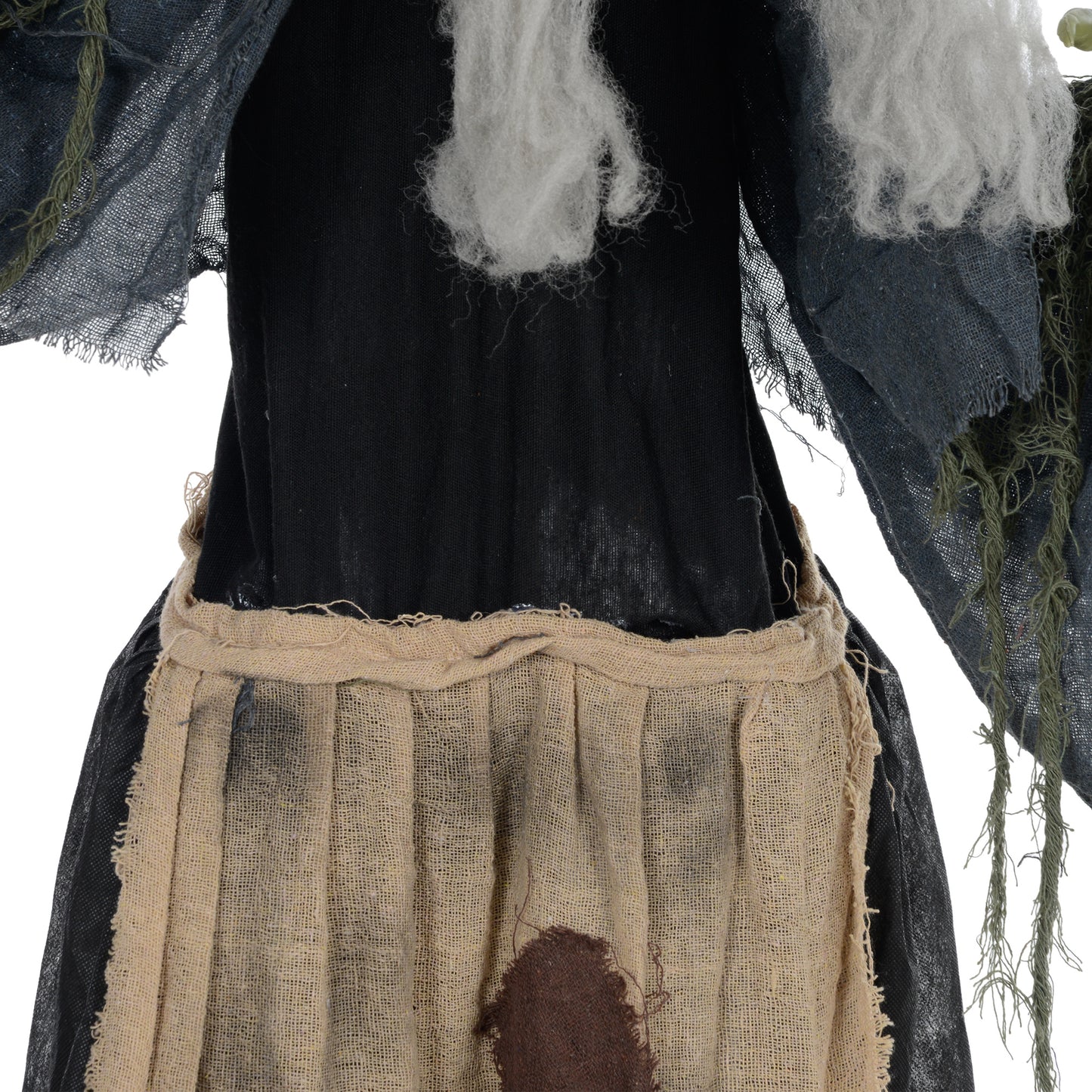 HOMCOM 5'2" Hunchback Witch Halloween Animatronic، مع عيون متوهجة
