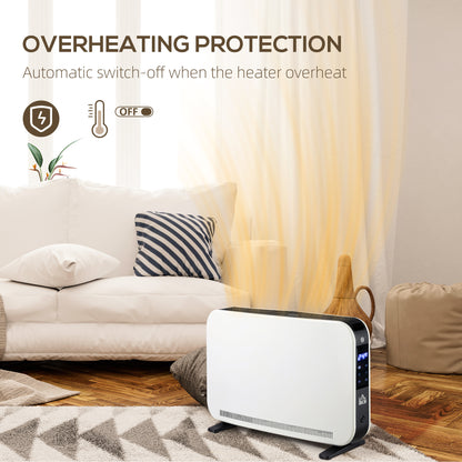 HOMCOM Three-Mode Modern Slimline Heater, 7-35√¢‚Äû∆í Temperature