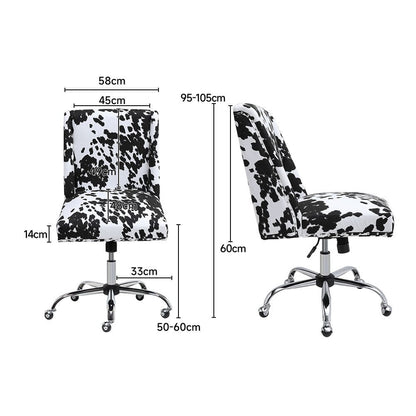 Milk Cow Print Swivel Office Chair