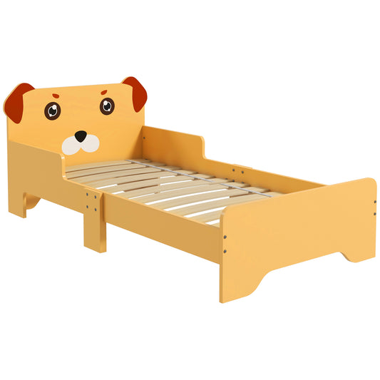 ZONEKIZ Puppy-Themed Kids Bed, for Ages 3-6 Years, 143 x 74 x 58cm