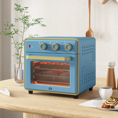 HOMCOM 20L 90-230√¢‚Äû∆í Mini Electric Oven - Blue