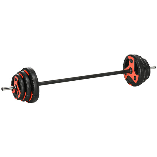 SPORTNOW 20kg Adjustable Barbell Weights Set for Home Gym, Strength Training