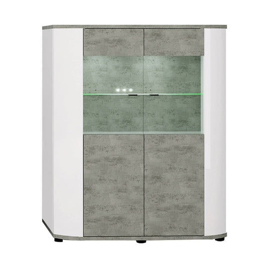 Rondo 30 Display Cabinet 100cm [Concrete Grey]