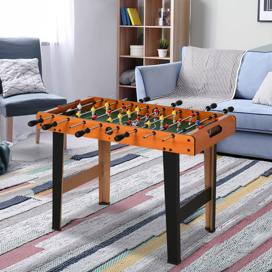 HOMCOM Football Table Heavy Duty 84.5cm for Arcades, Pub, Game Room, 8 Rods, 2 Foosballs