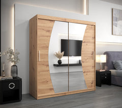 Wave Sliding Door Wardrobe 180cm