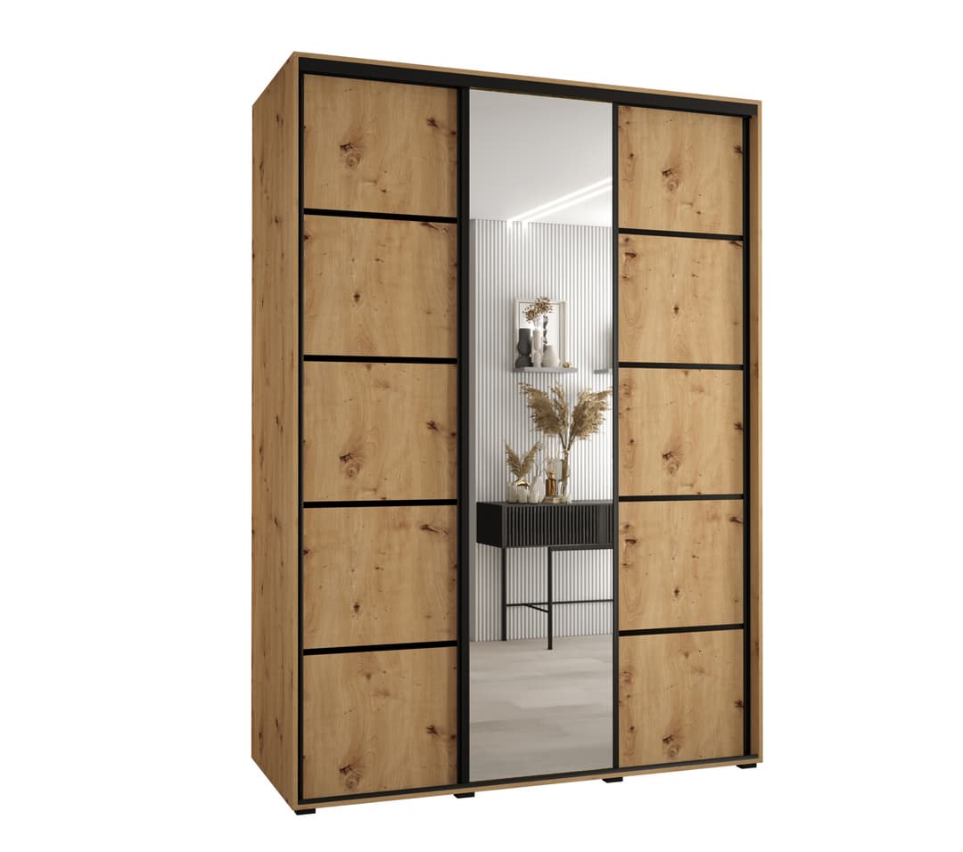 Cannes V Sliding Door Wardrobe 170cm