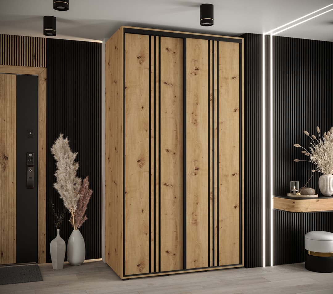 Cannes VI Sliding Door Wardrobe 130cm