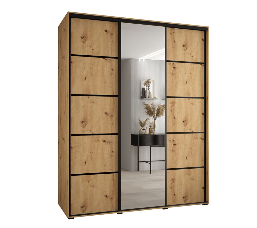 Cannes V Sliding Door Wardrobe 190cm