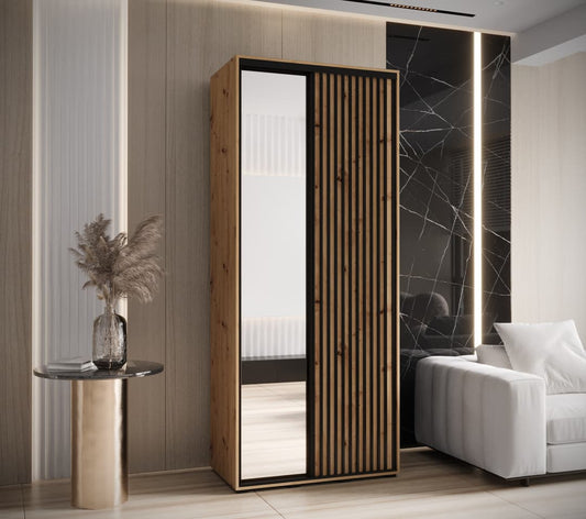 Sapporo II Sliding Door Wardrobe 100cm