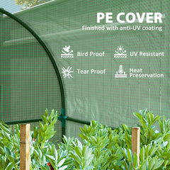 Outsunny 94 x 94cm Mini Portable Greenhouse - Green