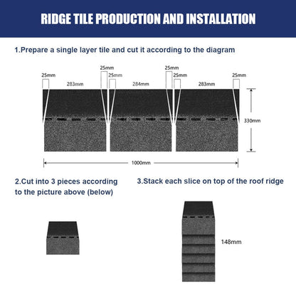 18/36Pcs Premium Rectangular Asphalt Bitumen Waterproof Roofing Shingles