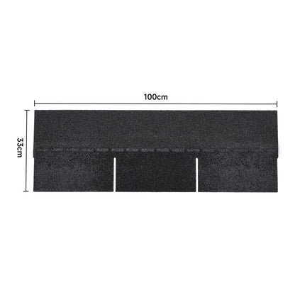 18/36Pcs Premium Rectangular Asphalt Bitumen Waterproof Roofing Shingles