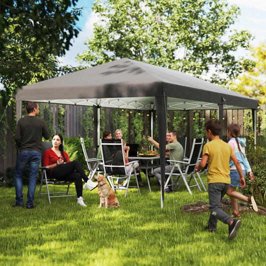 Outsunny 6 x 3 m Pop-Up Steel Frame Gazebo Grey