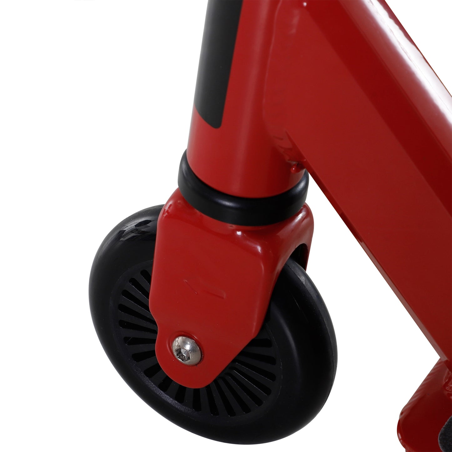 HOMCOM Street Stunt Scooter Intermediate and Beginner Freestyle Tricks Scooters For 14+ Teens Adult w/ Rear √è‚Ä†10cm Wheel & Brake - Red