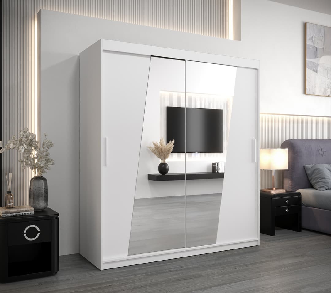 Rhomb Sliding Door Wardrobe 180cm