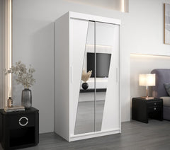 Rhomb Sliding Door Wardrobe 100cm