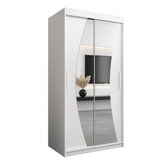 Wave Sliding Door Wardrobe 100cm