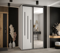 Cannes IX Sliding Door Wardrobe 130cm