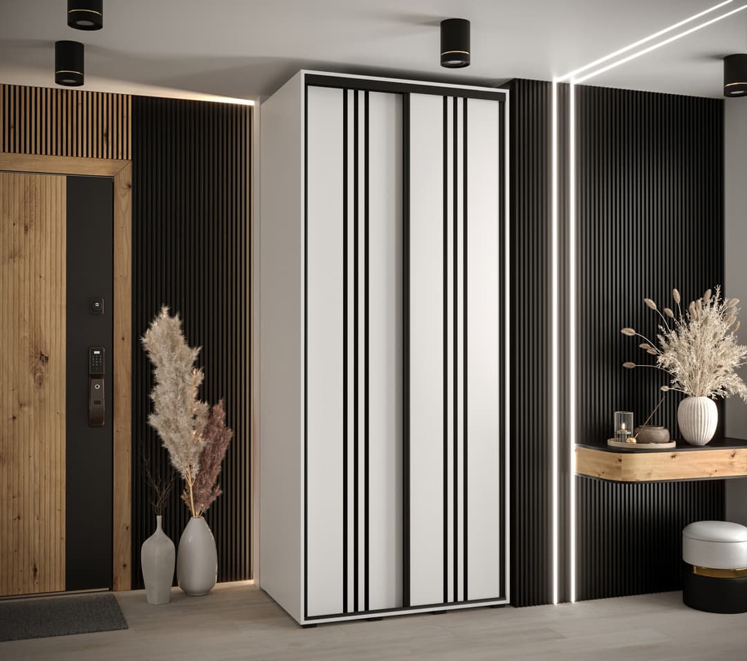 Cannes VI Sliding Door Wardrobe 120cm