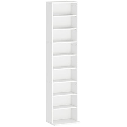 HOMCOM 260 Narrow CD Storage Unit - White