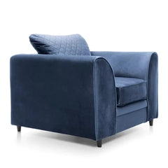 Chic Velvet Armchair - Dark Blue