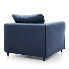 Chic Velvet Armchair - Dark Blue