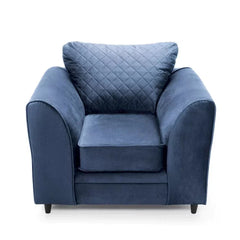 Chic Velvet Armchair - Dark Blue