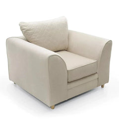 Chic Velvet Armchair - Cream