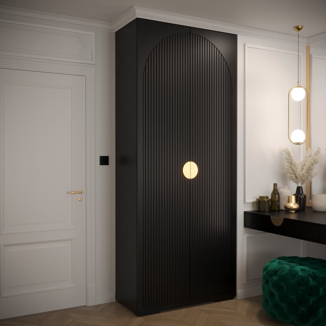 Manhattan I Hinged Door Wardrobe 100cm