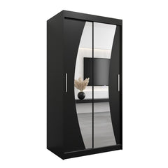 Wave Sliding Door Wardrobe 100cm