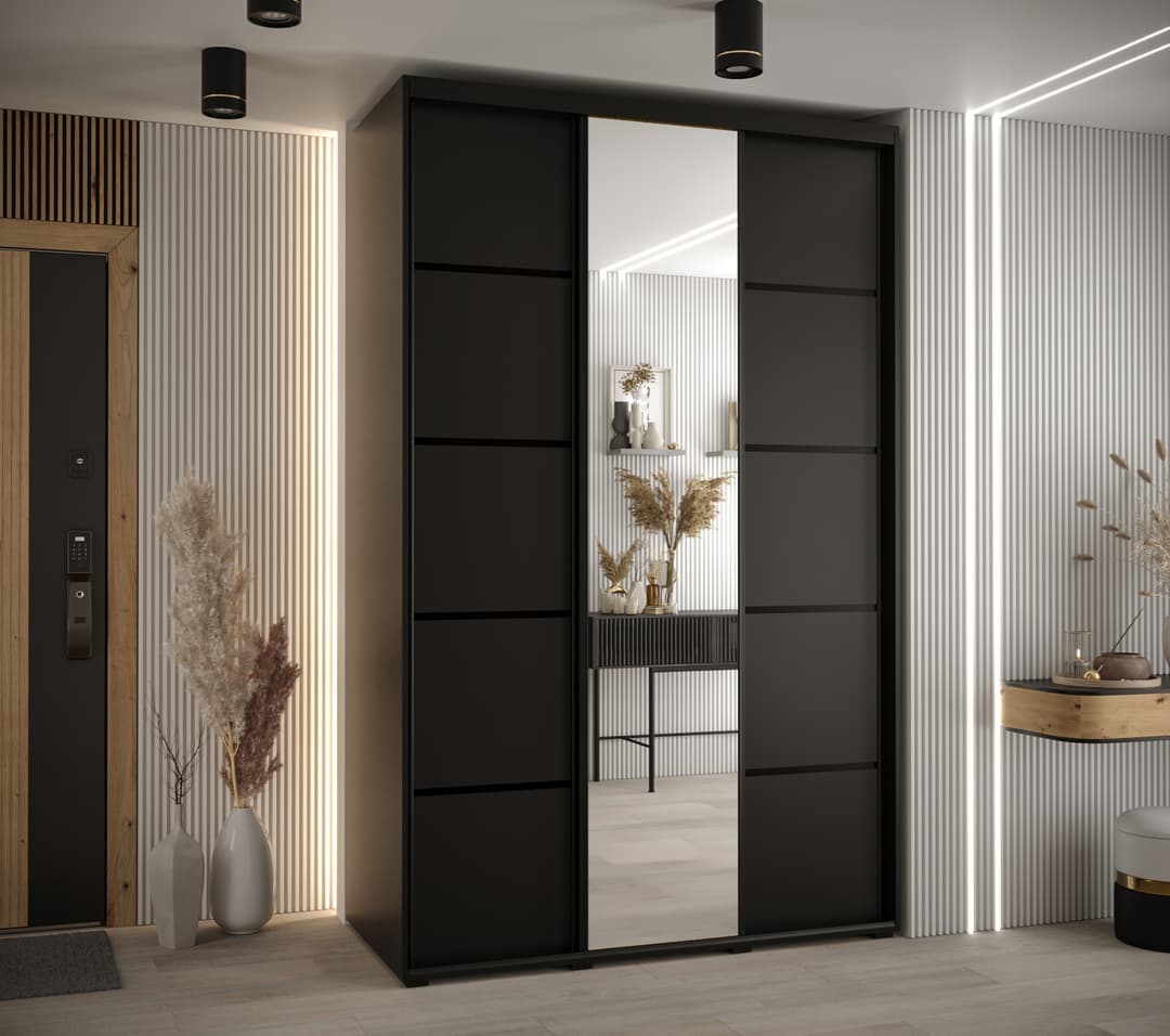 Cannes V Sliding Door Wardrobe 160cm