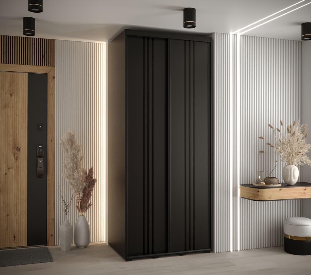 Cannes VI Sliding Door Wardrobe 120cm