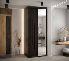 Cannes IX Sliding Door Wardrobe 100cm