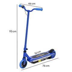 AIYAPLAY Electric Scooter for Ages 6-14, with Colourful Light and Electric Brake, Electric Scooter E Scooter, Up to 10 KM/H & 8 KM, Blue