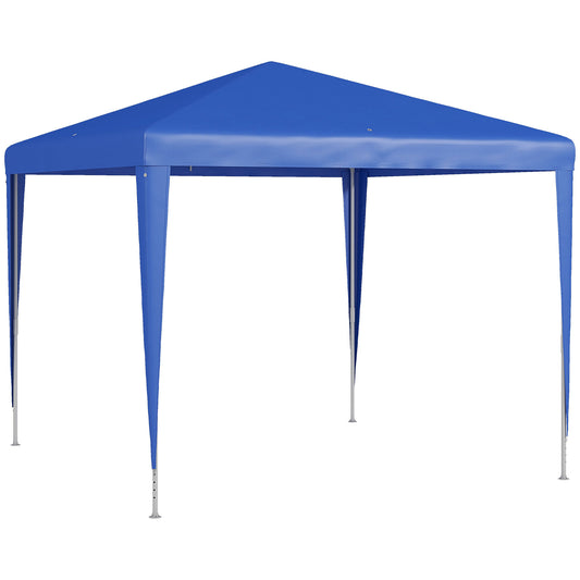 Outsunny 2.7m x 2.7m Garden Gazebo Marquee Party Tent Wedding Canopy Outdoor(Blue)