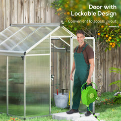 Outsunny 6 x 6ft Aluminium Frame Greenhouse