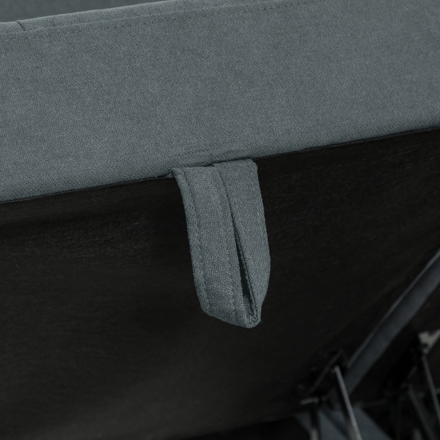 HOMCOM 'L' Shape Modular Sofa, with Storage - Dark Grey
