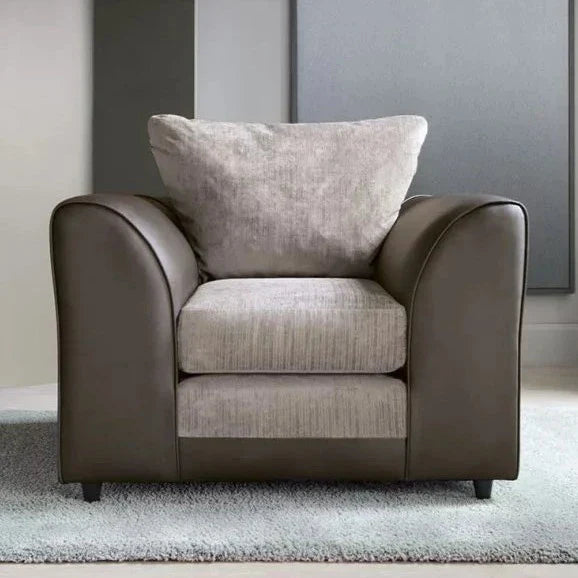 Linacre Armchair - Brown and Beige