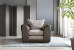 Linacre Armchair - Brown and Beige