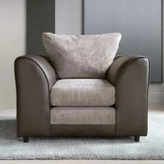 Linacre Armchair - Brown and Beige