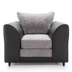 Linacre Armchair - Black and Charcoal