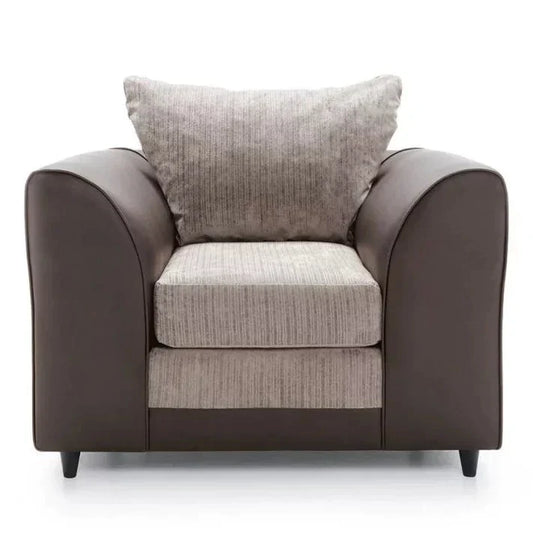 Linacre Armchair - Brown and Beige