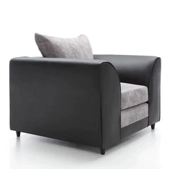 Linacre Armchair - Black and Charcoal