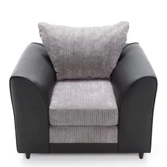 Linacre Armchair - Black and Charcoal