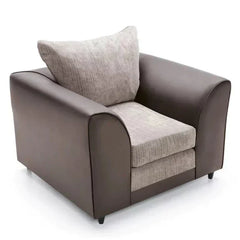 Linacre Armchair - Brown and Beige