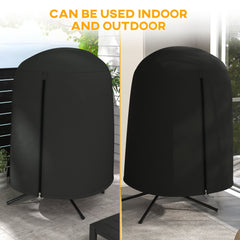 Outsunny 190 x 128cm Hanging Egg Chair Furniture Cover - Black