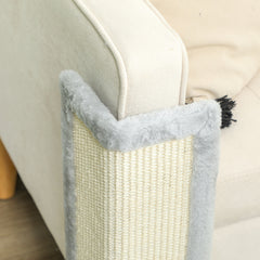 PawHut 56cm Corner Cat Scratching Post with Sisal Scratching Pad, Grey