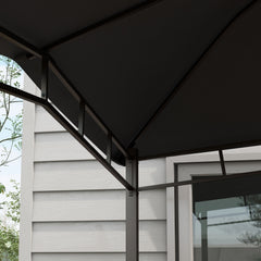 Outsunny 3x3(m) Outdoor Gazebo Garden Gazebo Pavilion Sunshade Canopy Tent with Steel Frame, Grey